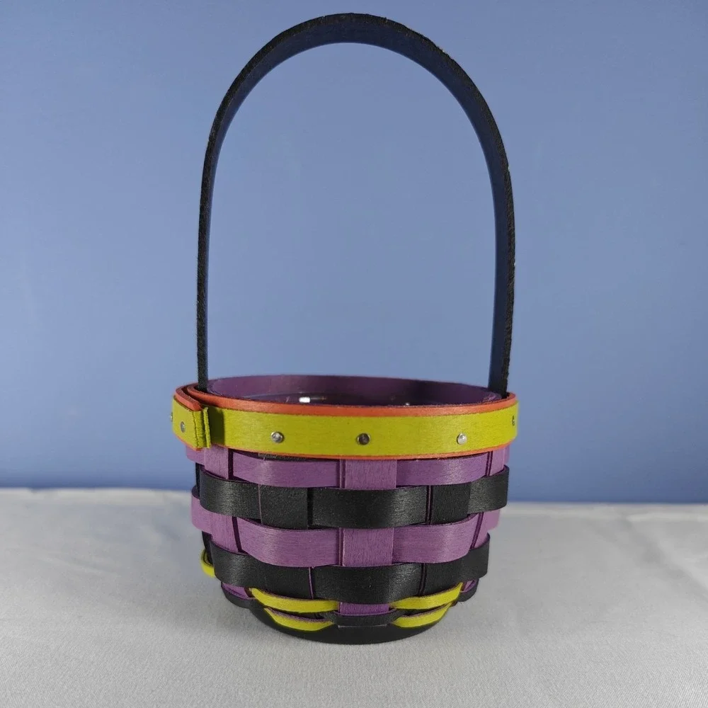 Longaberger 2015 Halloween Baubles‎ Hostess Booking Basket W/ Plastic Protector